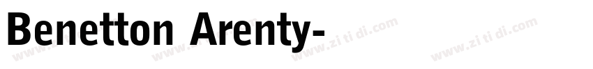 Benetton Arenty字体转换